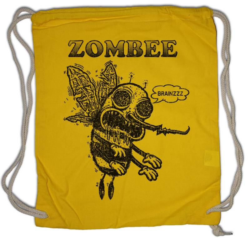 Urban Backwoods Turnbeutel Zombee Turnbeutel The Walking Living Zombie Zombies Zombi Dead Biene (1-tlg), Bee Walkers Imker Imkerei von Urban Backwoods