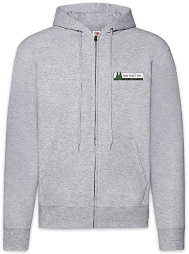 Urban Backwoods Twin Pines Mall Herren Zipper Hoodie Kapuzenpullover Grau Größe XL von Urban Backwoods