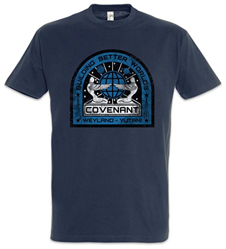 Urban Backwoods USCSS Covenant Patch Herren T-Shirt Blau Größe 2XL von Urban Backwoods