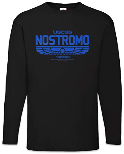 Urban Backwoods USCSS Nostromo I Herren Langarm T-Shirt Schwarz Größe M von Urban Backwoods