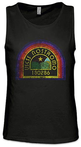 Urban Backwoods USCSS Nostromo Patch Herren Männer Tank Top Training Shirt Schwarz Größe L von Urban Backwoods