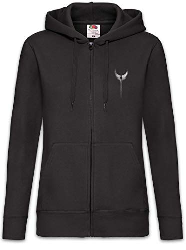 Urban Backwoods Valkyrie Wings Damen Zipper Hoodie Kapuzenpullover Schwarz Größe XL von Urban Backwoods