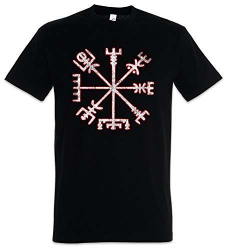 Urban Backwoods Vegvisir Viking Compass Herren T-Shirt Schwarz Größe 2XL von Urban Backwoods