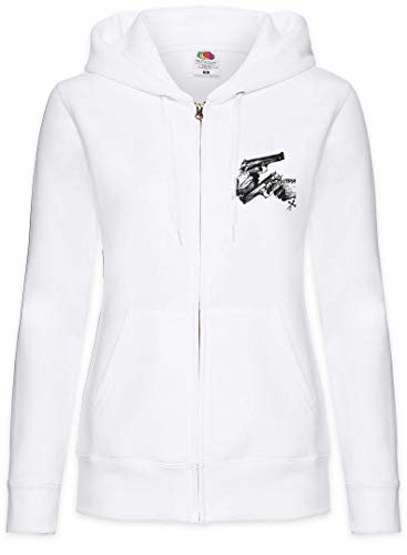 Urban Backwoods Veritas Aequitas Damen Zipper Hoodie Kapuzenpullover Weiß Größe M von Urban Backwoods