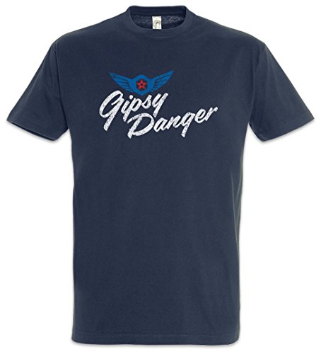 Urban Backwoods Vintage Gipsy Danger Logo Herren T-Shirt Blau Größe XL von Urban Backwoods