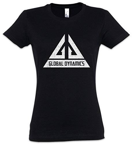 Urban Backwoods Vintage Global Dynamics Gd Logo Damen T-Shirt Schwarz Größe 2XL von Urban Backwoods