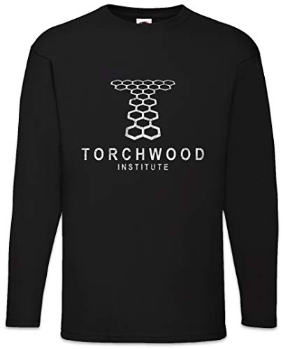 Urban Backwoods Vintage Torchwood Institute Logo Herren Langarm T-Shirt Schwarz Größe XL von Urban Backwoods