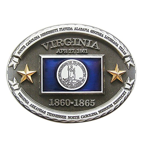 Urban Backwoods Virginia Flag Gürtelschnalle für Wechselgürtel Buckle von Urban Backwoods