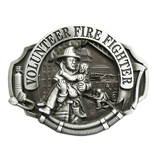 Urban Backwoods Volunteer Fire Fighter II Gürtelschnalle für Wechselgürtel Buckle von Urban Backwoods