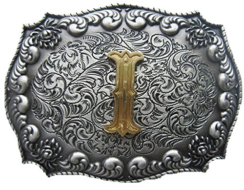 Urban Backwoods Western Letter I Gürtelschnalle für Wechselgürtel Buckle von Urban Backwoods