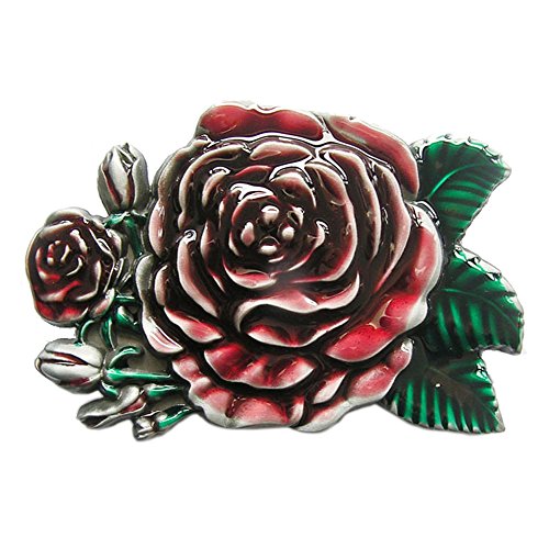 Urban Backwoods Western Rose I Gürtelschnalle für Wechselgürtel Buckle von Urban Backwoods