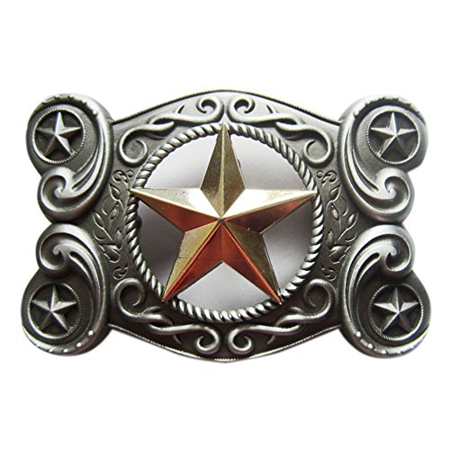 Urban Backwoods Western Star VIII Gürtelschnalle für Wechselgürtel Buckle von Urban Backwoods