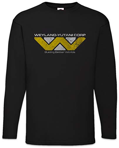 Urban Backwoods Weyland Yutani Corp Herren Langarm T-Shirt Schwarz Größe L von Urban Backwoods