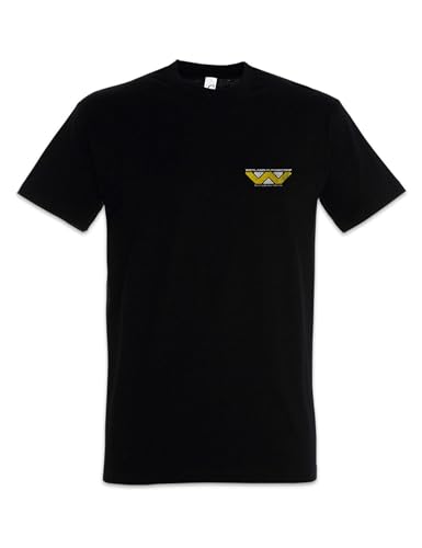 Urban Backwoods Weyland Yutani Corp Herren T-Shirt mit Backprint Schwarz Größe S von Urban Backwoods