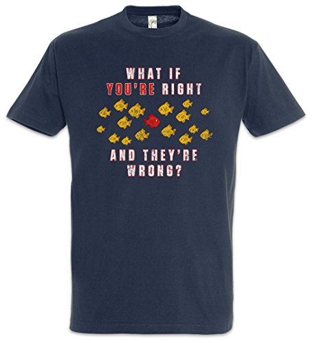 Urban Backwoods What If You're Right and They're Wrong ? Herren T-Shirt Blau Größe XL von Urban Backwoods