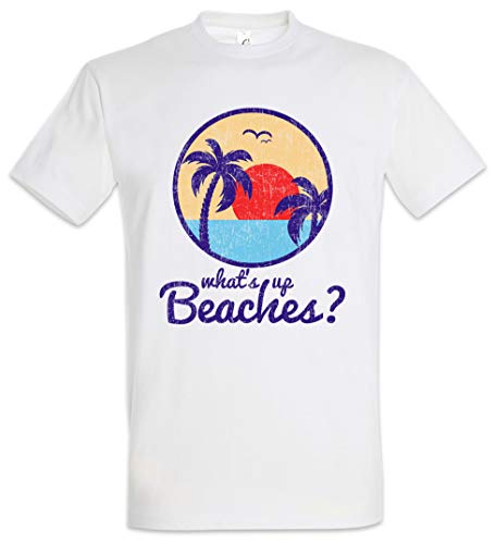 Urban Backwoods What's Up Beaches II Herren T-Shirt Weiß Größe L von Urban Backwoods