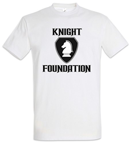 Urban Backwoods White Knight Foundation Logo Herren T-Shirt Weiß Größe S von Urban Backwoods