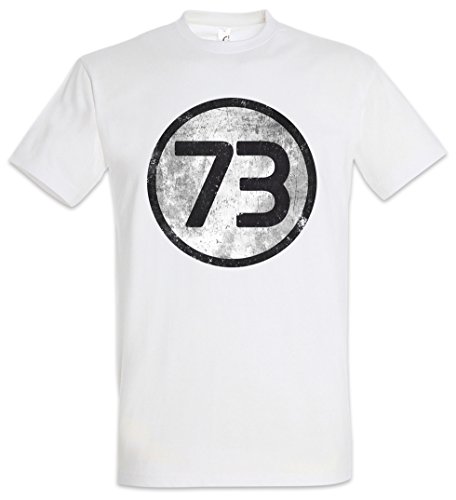 Urban Backwoods White Number 73 Vintage Logo Herren T-Shirt Weiß Größe XL von Urban Backwoods