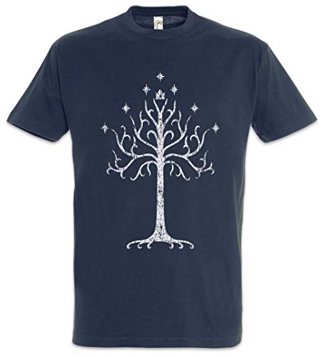 Urban Backwoods White Tree Herren T-Shirt Blau Größe M von Urban Backwoods