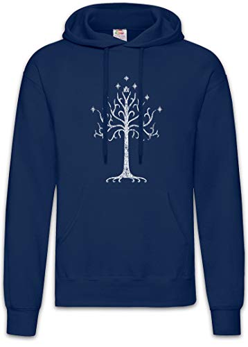 Urban Backwoods White Tree Hoodie Kapuzenpullover Sweatshirt Blau Größe L von Urban Backwoods
