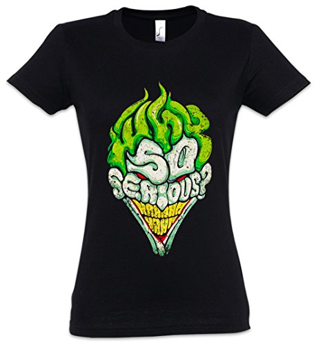 Urban Backwoods Why So Serious Damen T-Shirt Schwarz Größe L von Urban Backwoods