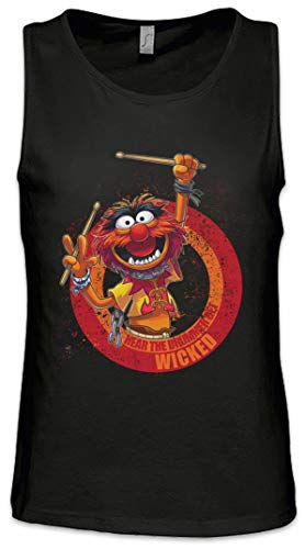 Urban Backwoods Wicked Drummer Herren Männer Tank Top Training Shirt Schwarz Größe 4XL von Urban Backwoods