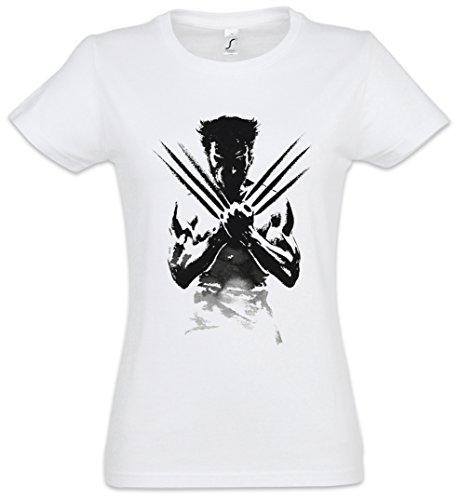 Urban Backwoods Wolverine Shadow Warrior Damen T-Shirt Weiß Größe S von Urban Backwoods