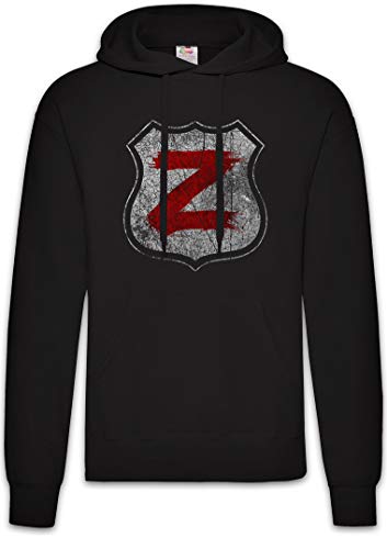 Urban Backwoods Z Shield Hoodie Kapuzenpullover Sweatshirt Schwarz Größe L von Urban Backwoods