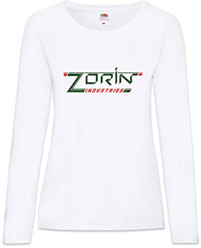 Urban Backwoods Zorin Industries I Damen Langarm T-Shirt Weiß Größe M von Urban Backwoods