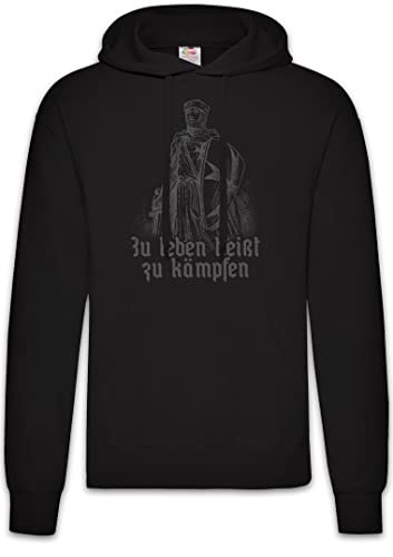 Urban Backwoods Zu Leben Heißt Zu Kämpfen II Hoodie Kapuzenpullover Sweatshirt Schwarz Größe XL von Urban Backwoods