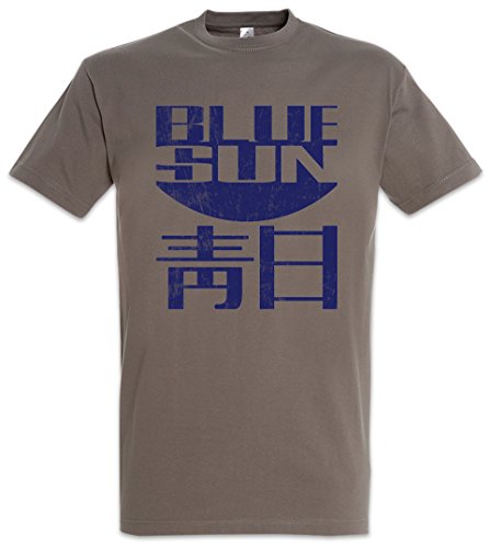 Urban Backwoods Vintage Blue Sun Logo Firefly Herren T-Shirt Grau Größe M von Urban Backwoods