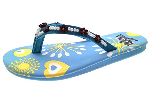 Urban Beach , Mädchen Sandalen Blau Blue Beaded Toe Post von Urban Beach