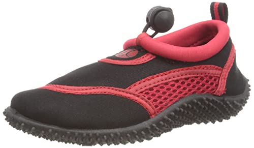 Wet Shoes Kinder Kleinkind Größe Aqua Beach Surf Wasser Schwimmen für Jungen und Mädchen, Rot - rot / schwarz - Größe: 18 EU von Urban Beach