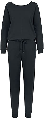 Urban Classics Damen Ladies Long Sleeve Terry Jumpsuit, Schwarz (Black 00007), S von Urban Classics