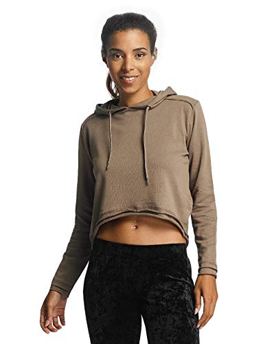 Urban Classics Damen Dames cropped terry hoody Kapuzenpullover, Army Green, L EU von Urban Classics