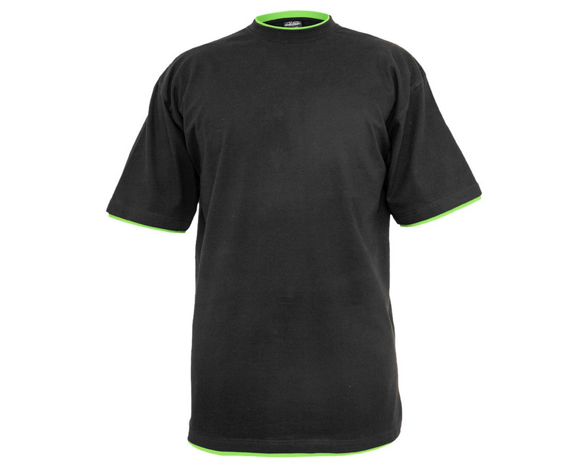 Urban Classics Plus Size Rundhalsshirt Kontrast T-Shirt Urban Classics XXL schwarz-neongrün von Urban Classics Plus Size