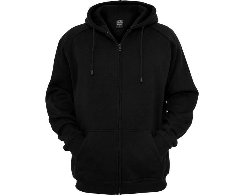 Urban Classics Plus Size Sweatjacke XXL Kapuzen Sweatjacke schwarz Urban Classics von Urban Classics Plus Size