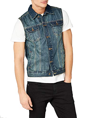 Urban Classics Gr. S Herren Denim Vest TB 514 Regular Fit - Blau (lightblue 344) - XXL von Urban Classics