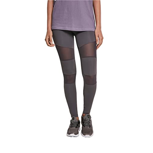 Ladies Tech Mesh Leggings dark grey 4XL von Urban Classics