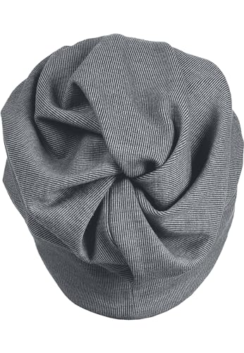 MSTRDS Unisex Rib 2in1 Beanie Strickmütze, Grau (Ht. Charcoal 5031), One Size von Urban Classics