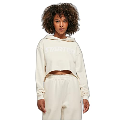 Starter Black Label Damen ST168-Ladies Starter Cropped Hoody Kapuzenpullover, palewhite, M von Urban Classics