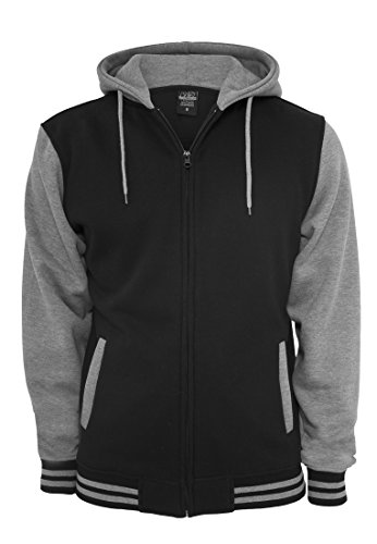 TB287 2-tone Zip Hoody Jacke Sweat Sweatshirt Kapuze, Größe:XL;Farbe:blk/gry von Urban Classics