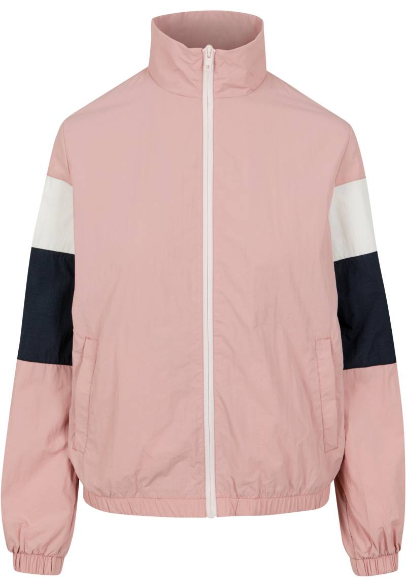 URBAN CLASSICS Allwetterjacke "Urban Classics Damen Ladies 3-Tone Crinkle Track Jacket" 1 Stk. tlg. ohne Kapuze von Urban Classics