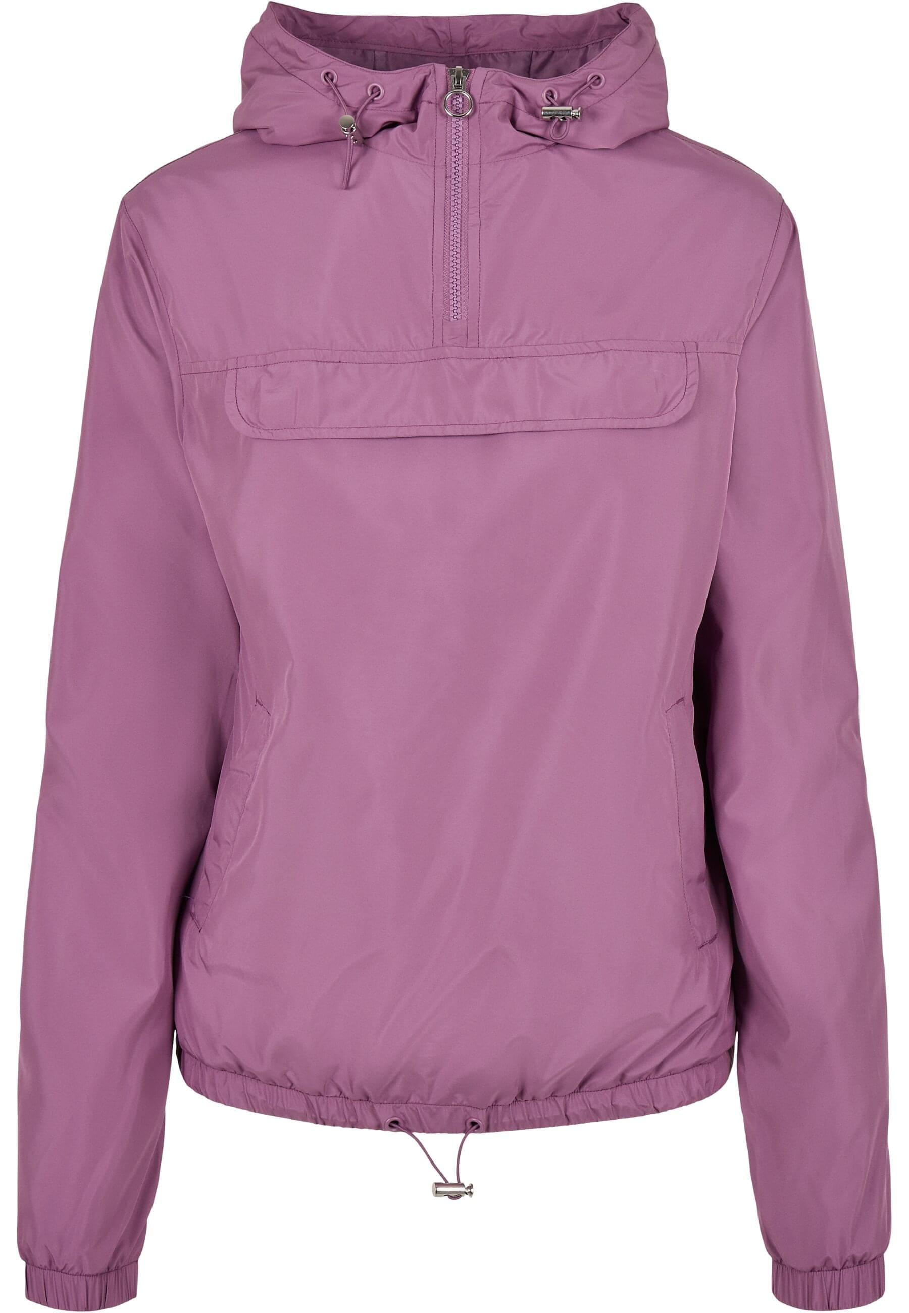 URBAN CLASSICS Allwetterjacke "Urban Classics Damen Ladies Basic Pull Over Jacket" 1 Stk. tlg. mit Kapuze von Urban Classics