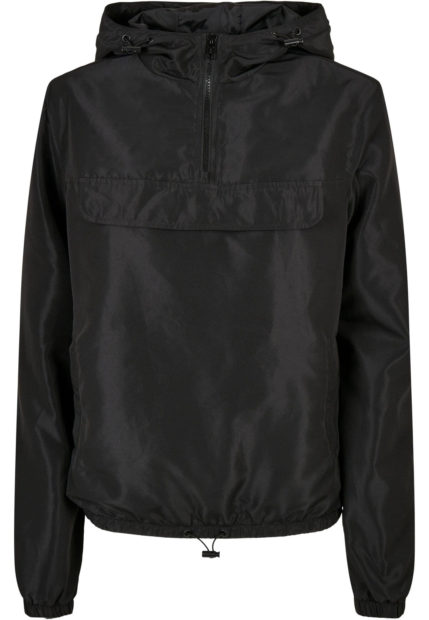 URBAN CLASSICS Allwetterjacke "Urban Classics Damen Ladies Recycled Basic Pull Over Jacket" 1 Stk. tlg. mit Kapuze von Urban Classics