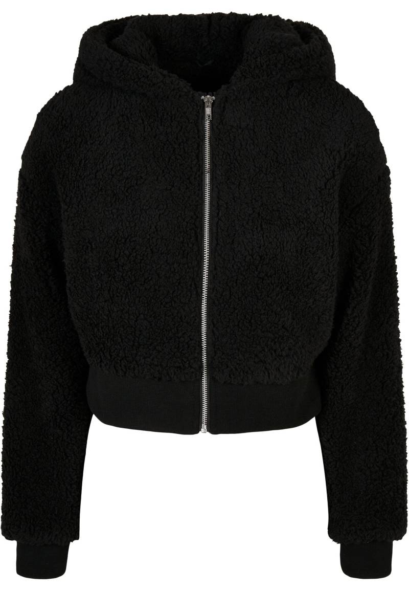 URBAN CLASSICS Allwetterjacke "Urban Classics Damen Ladies Short Oversized Sherpa Jacket" 1 Stk. tlg. mit Kapuze von Urban Classics
