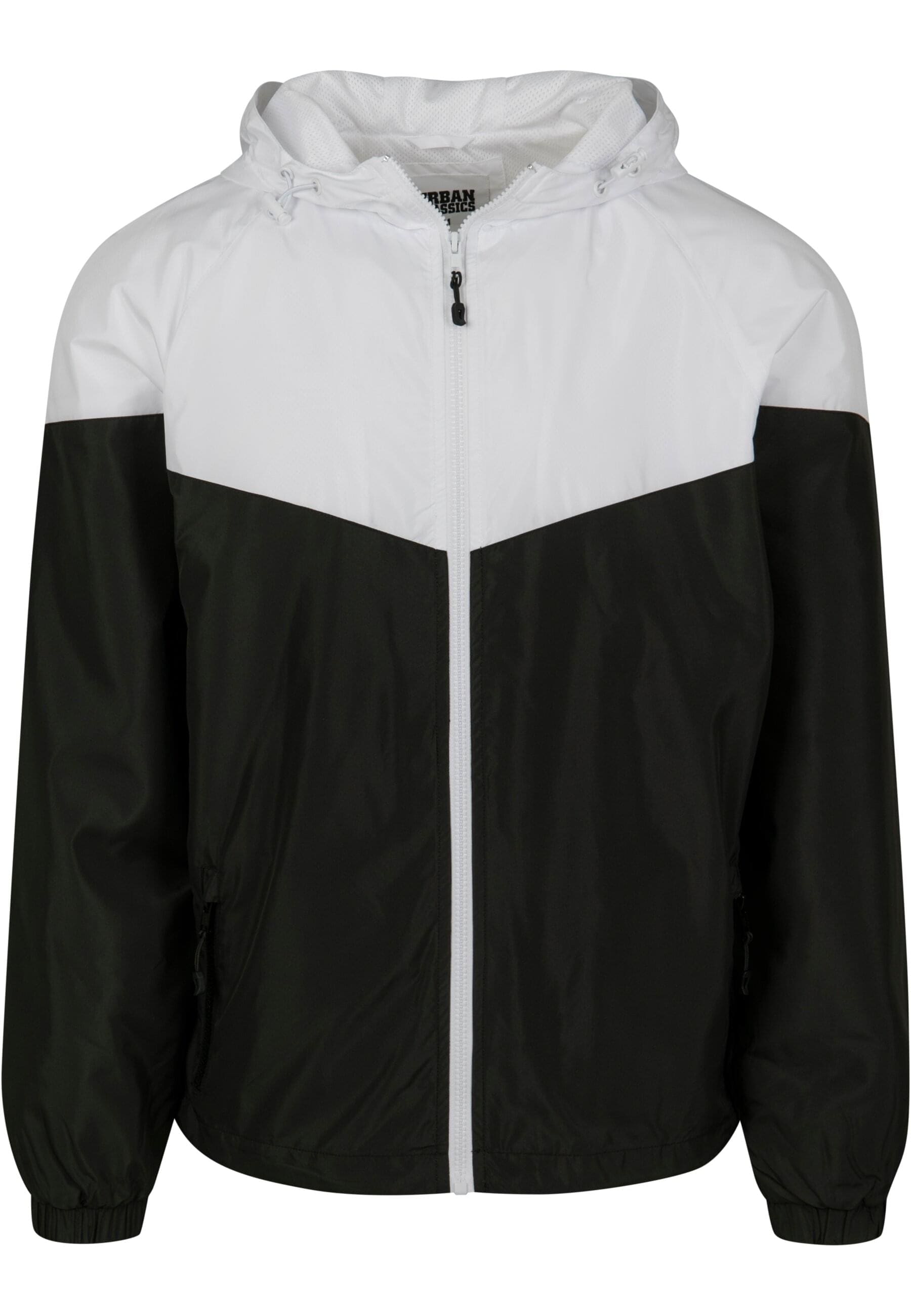 URBAN CLASSICS Allwetterjacke "Urban Classics Herren 2-Tone Tech Windrunner" 1 Stk. tlg. mit Kapuze von Urban Classics