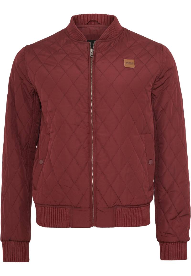 URBAN CLASSICS Allwetterjacke "Urban Classics Herren Diamond Quilt Jacket" 1 Stk. tlg. ohne Kapuze von Urban Classics