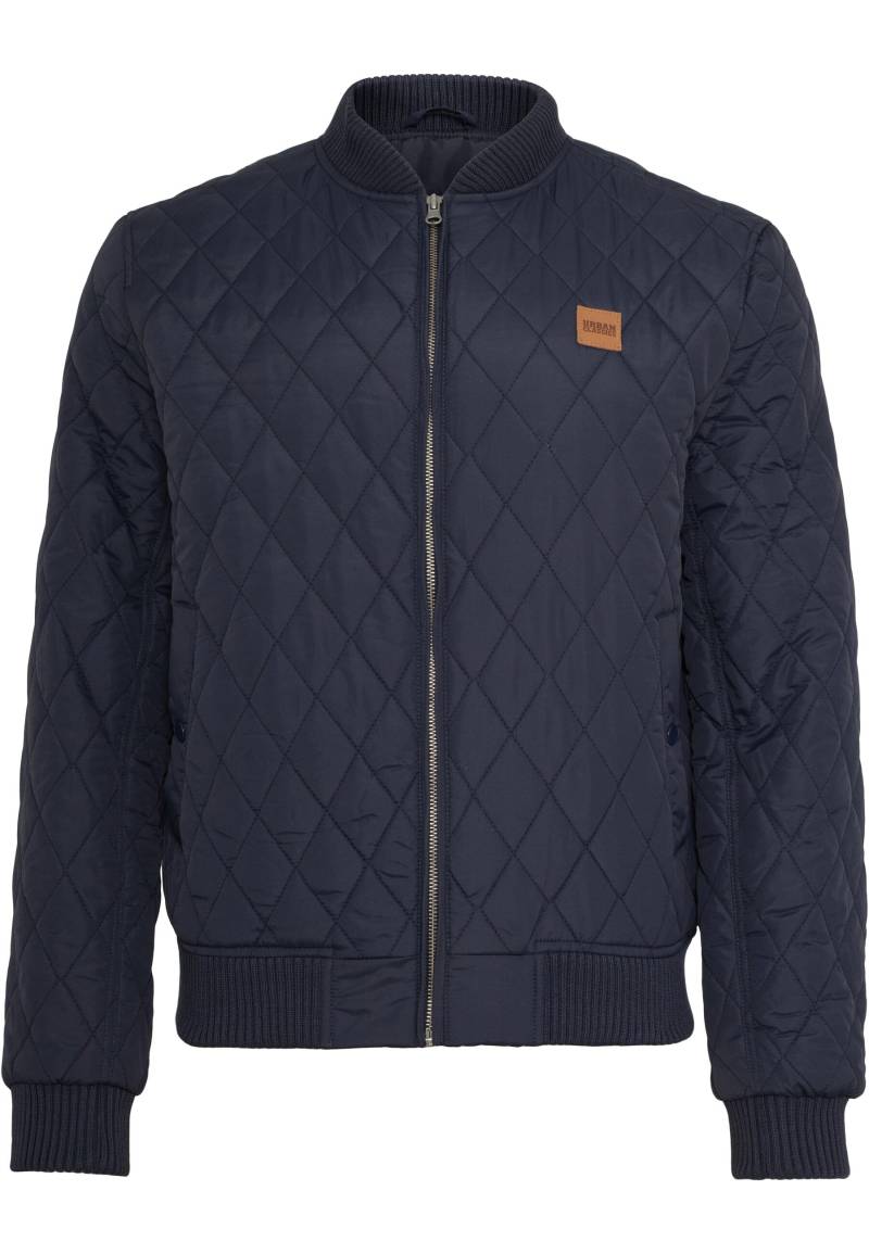 URBAN CLASSICS Allwetterjacke "Urban Classics Herren Diamond Quilt Jacket" 1 Stk. tlg. ohne Kapuze von Urban Classics