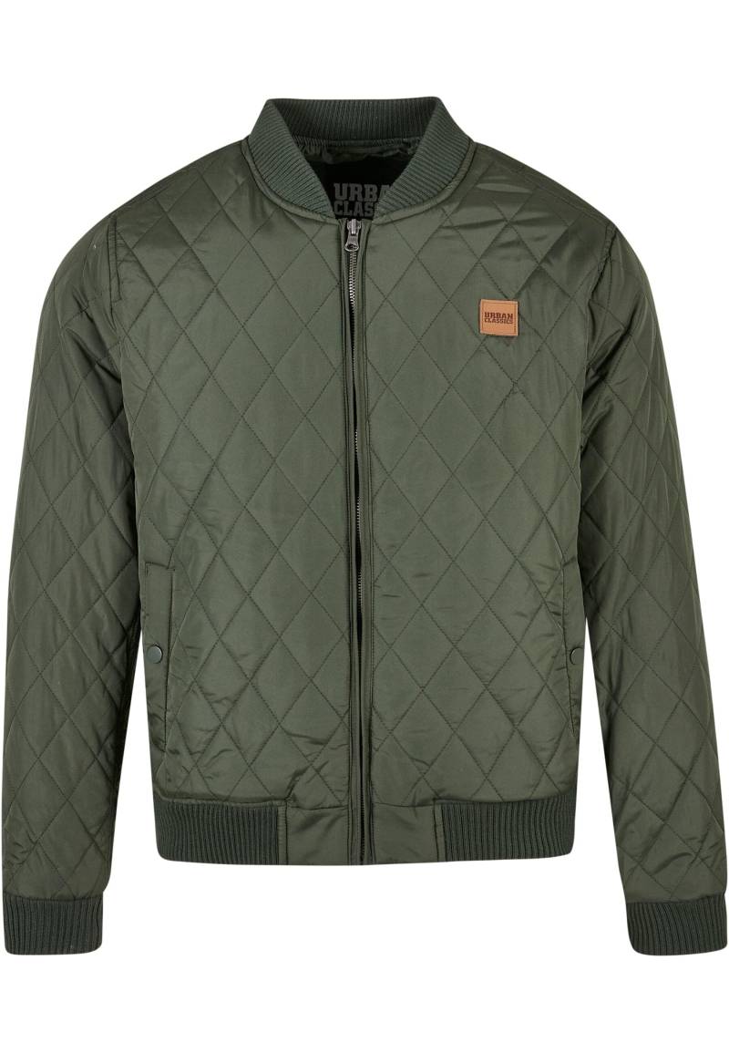 URBAN CLASSICS Allwetterjacke "Urban Classics Herren Diamond Quilt Jacket" 1 Stk. tlg. ohne Kapuze von Urban Classics